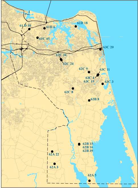 Water-level network map