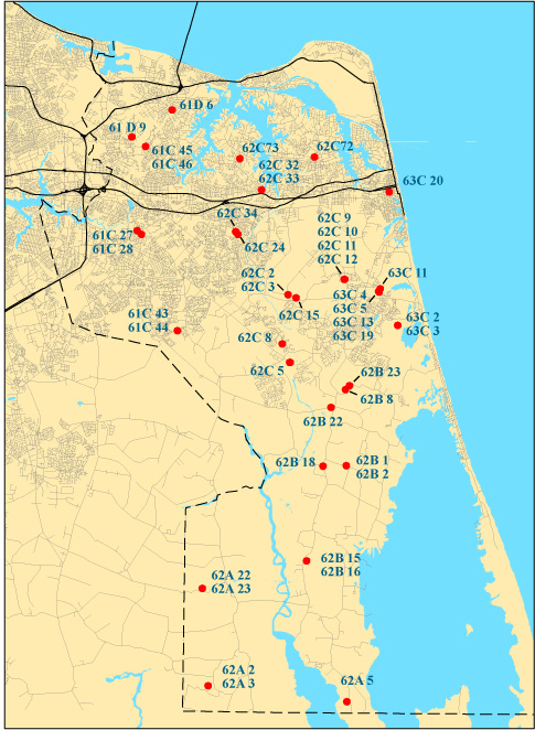 Water-level network map