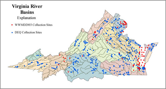 River Basins of Virginia
