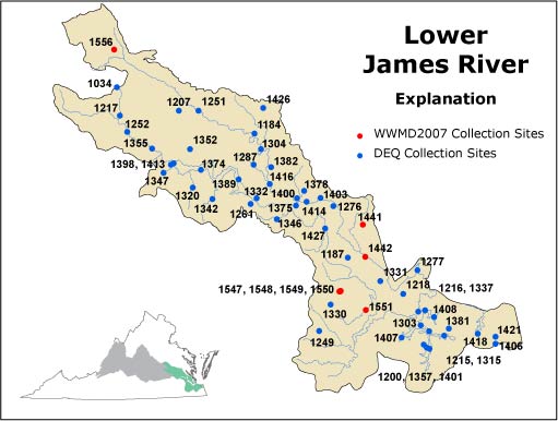 Usgs Wsc Water Monitoring Day 2007 Lower James River Basin 5568