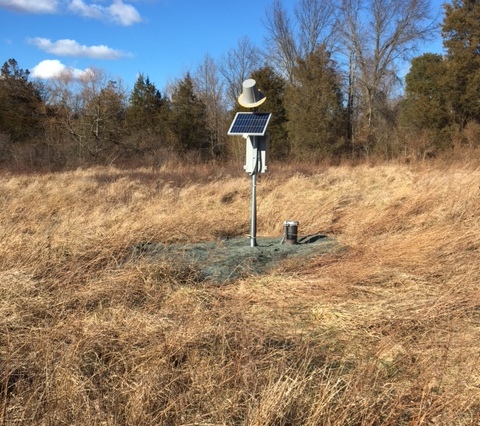 Water level monitoring station 48T 7 at Fauquier Education Farm