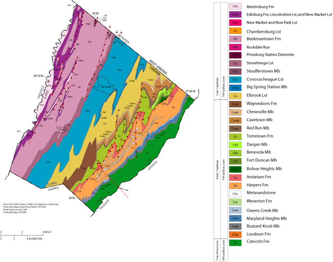 Geology of Clarke County, Va.