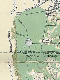 1890 Dismal Swamp Map
