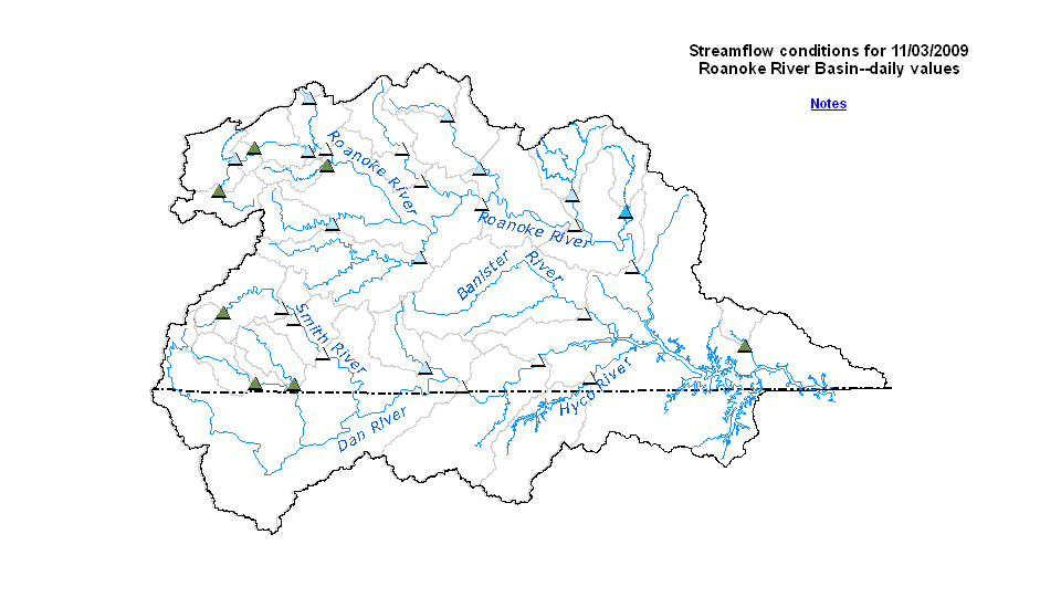 Roanoke Basin for duration plot