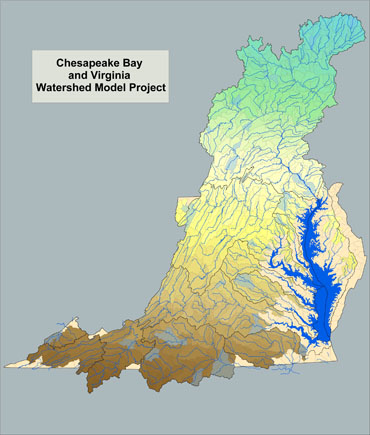Chesapeake Bay Watershed model extent