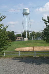 Public water system tower storage