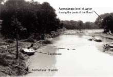 Figure 2. The Rapidan River in north-central Virginia after the flood of June 1995.